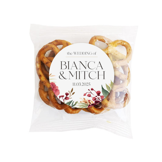 Floral Pretzel Bag