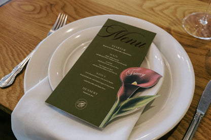 Calla Lily Place Card
