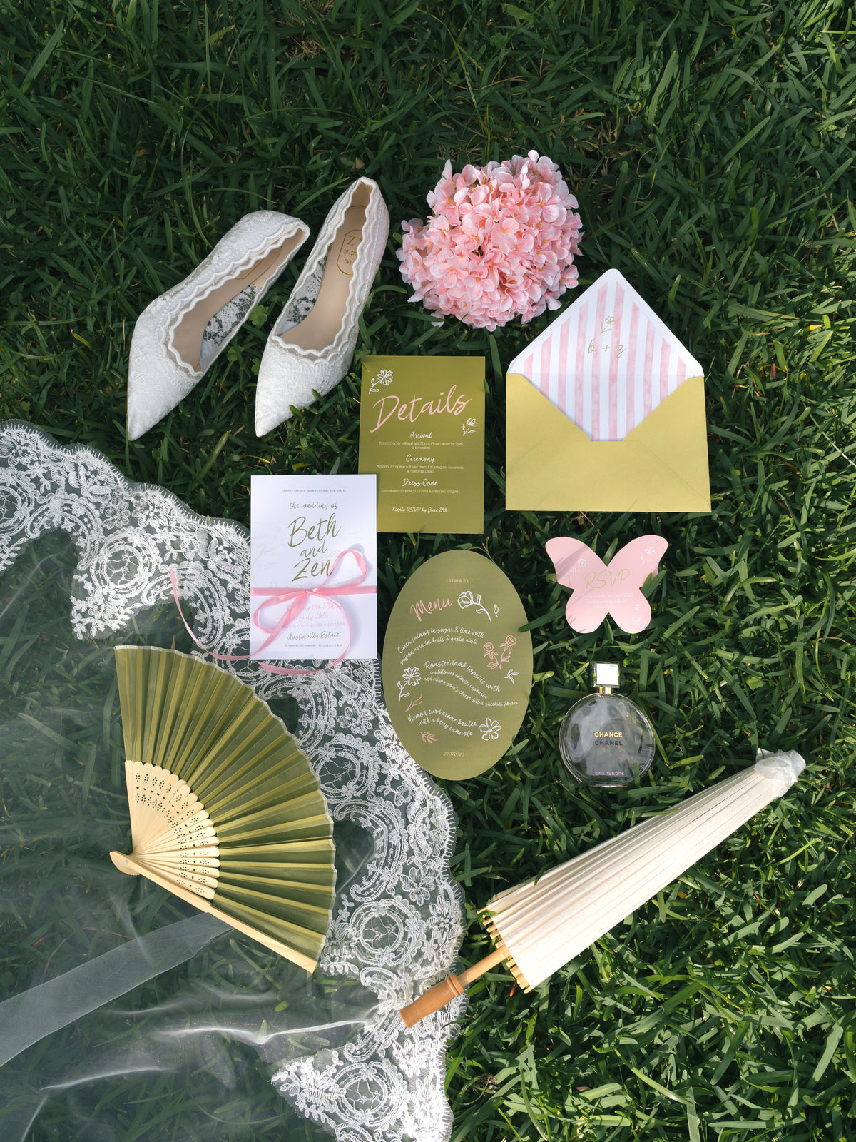 Bespoke wedding invitations designed to set the tone for a celebration, with every detail considered from paper and typography to finishing touches.