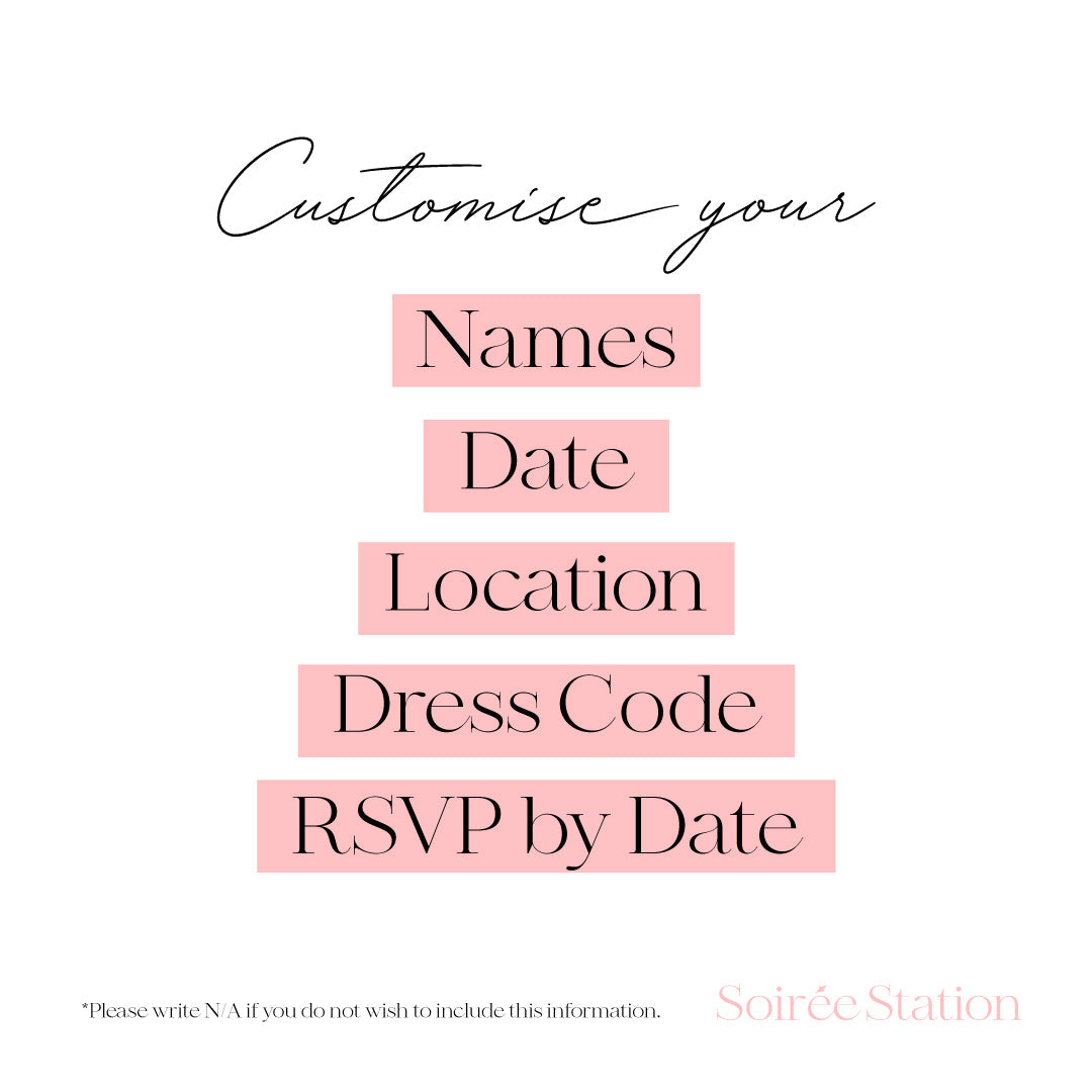 Ribbon Digital Wedding Invite