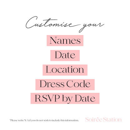 Ribbon Digital Wedding Invite