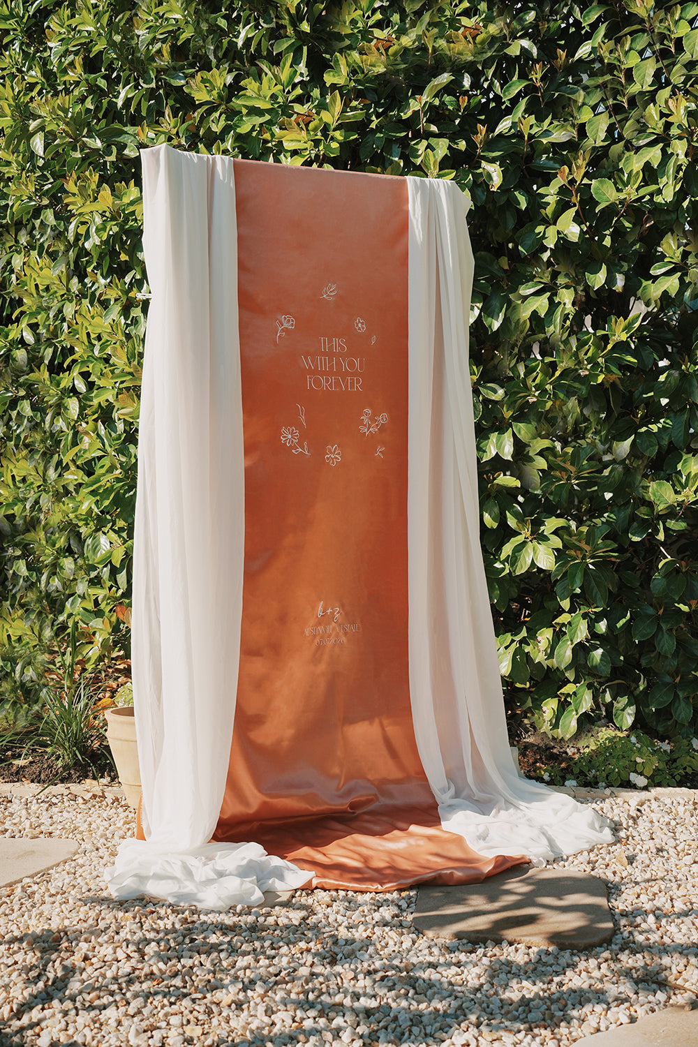 Fabric Welcome Sign