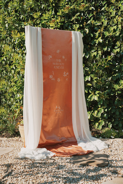 Fabric Welcome Sign